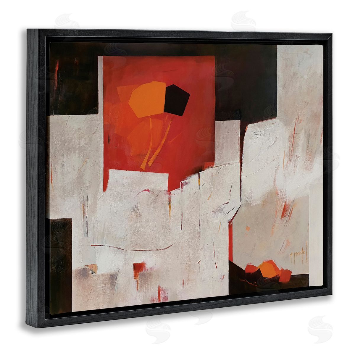 Fanou Montel Forever Montel Abstract Shapes Red White