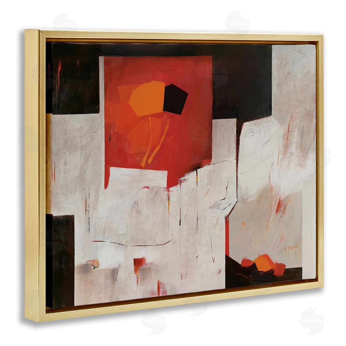 Fanou Montel Forever Montel Abstract Shapes Red White