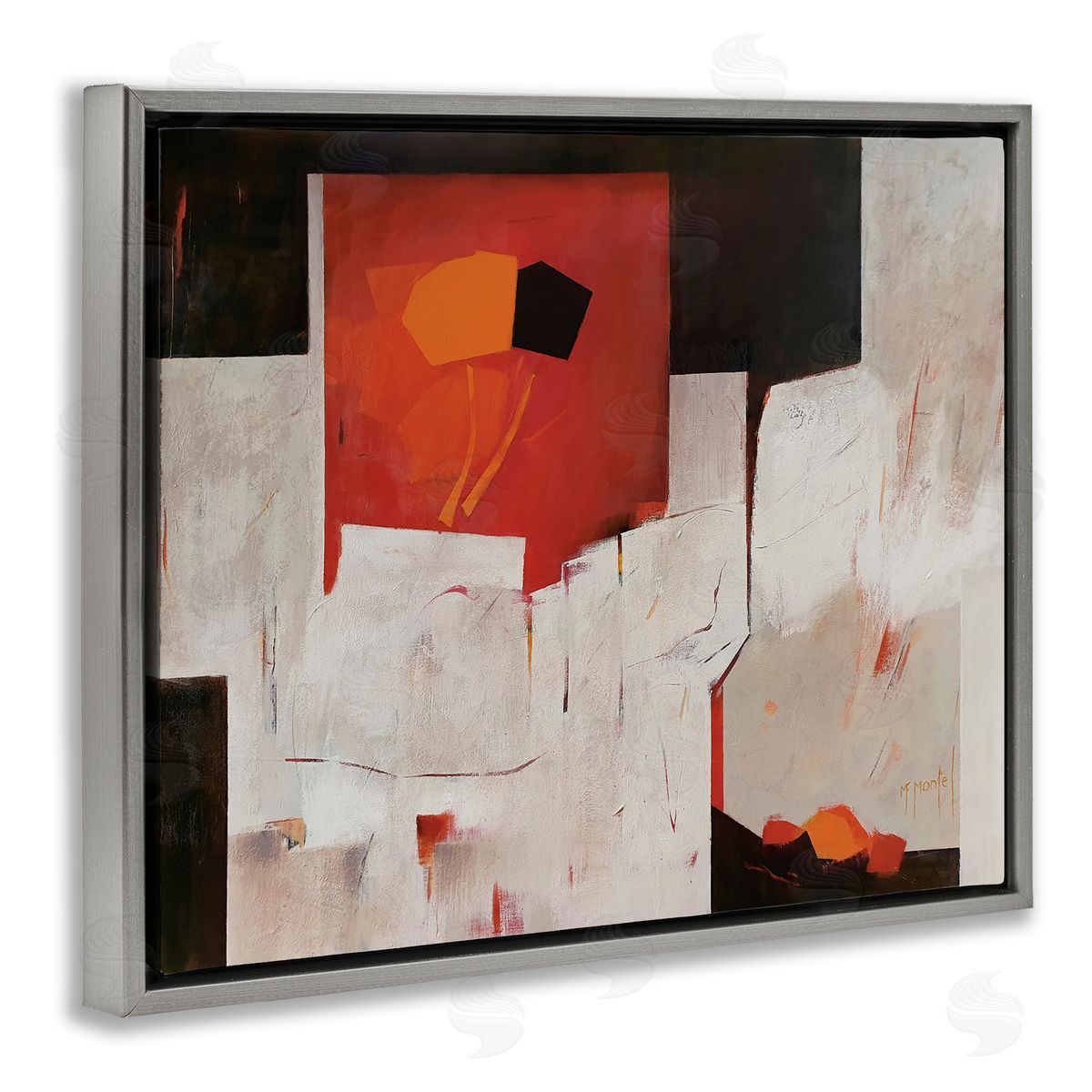 Fanou Montel Forever Montel Abstract Shapes Red White