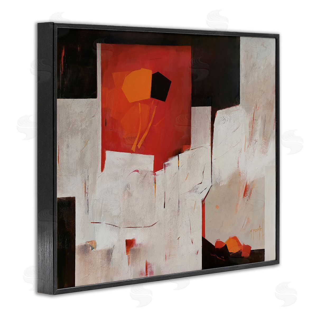 Fanou Montel Forever Montel Abstract Shapes Red White