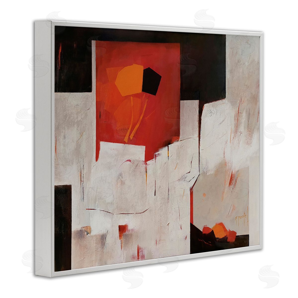 Fanou Montel Forever Montel Abstract Shapes Red White