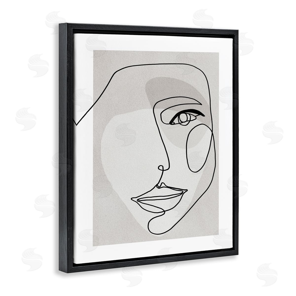 Design Fabrikken Abstract Woman's Face Monochromatic Avant-Garde