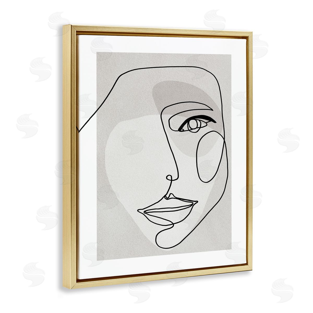 Design Fabrikken Abstract Woman's Face Monochromatic Avant-Garde