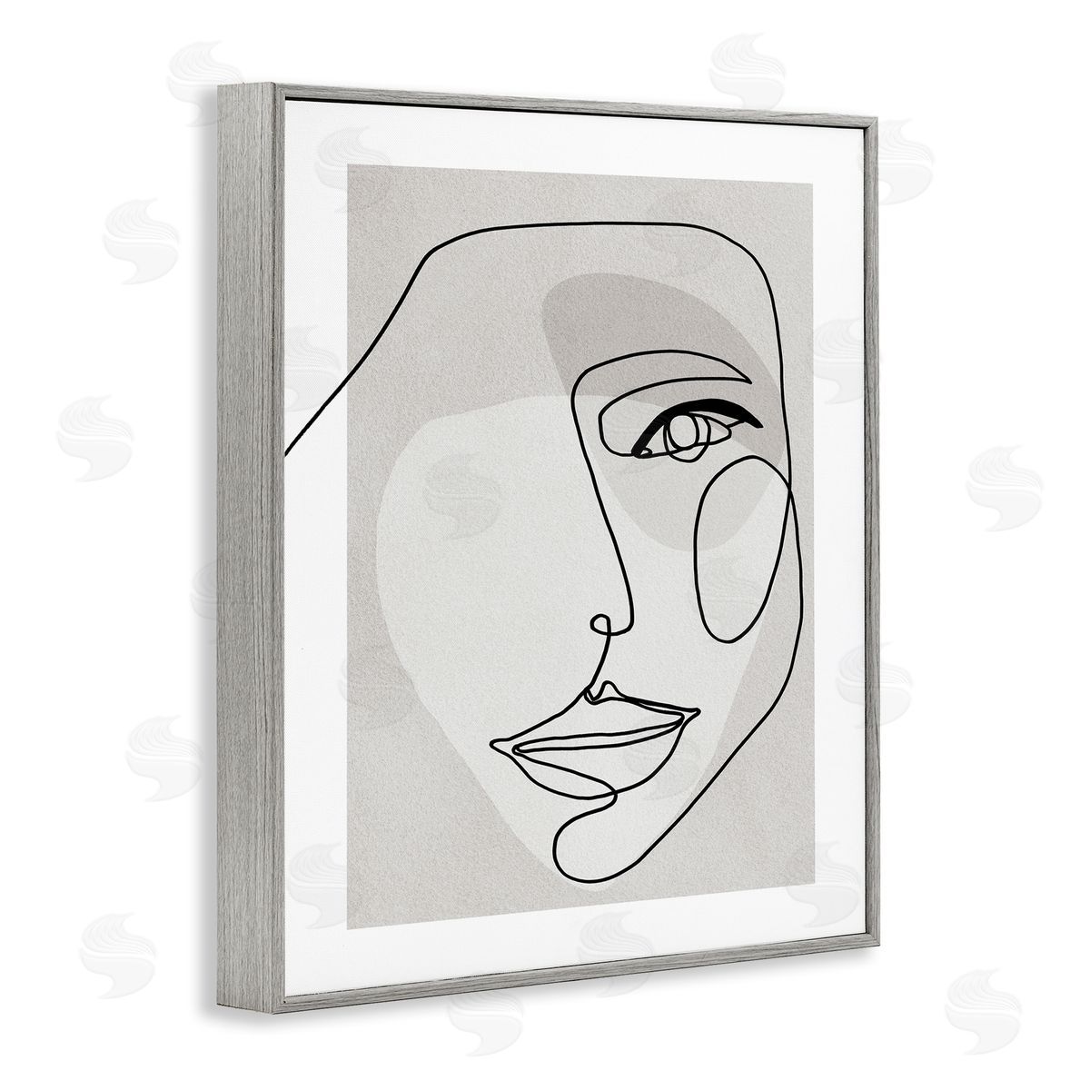 Design Fabrikken Abstract Woman's Face Monochromatic Avant-Garde
