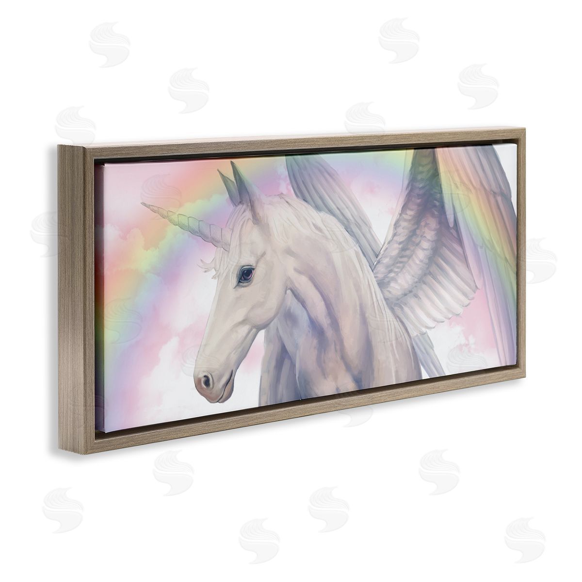 Ziwei Li Magical Pegasus Beautiful Pink Clouds Soft Rainbow