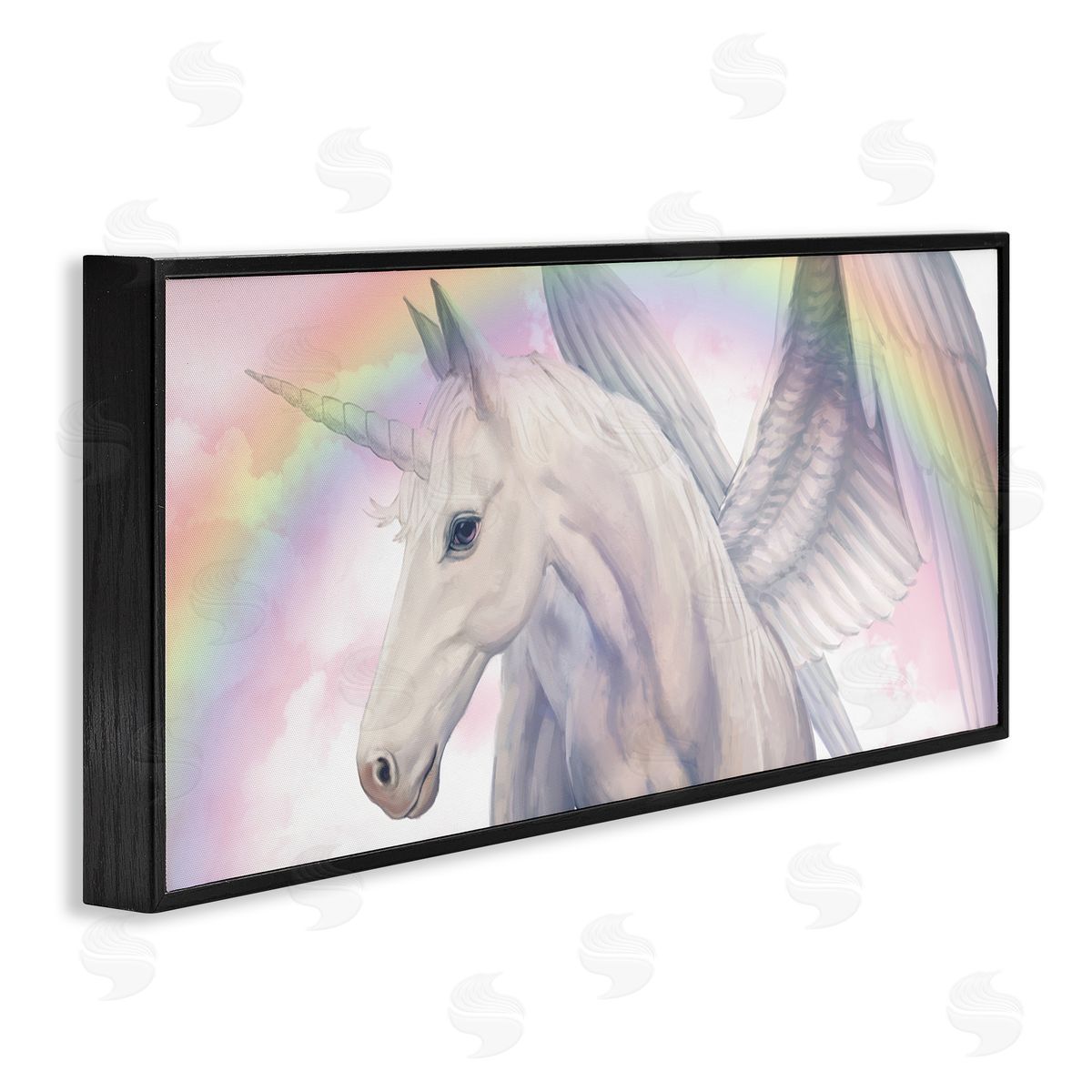 Ziwei Li Magical Pegasus Beautiful Pink Clouds Soft Rainbow