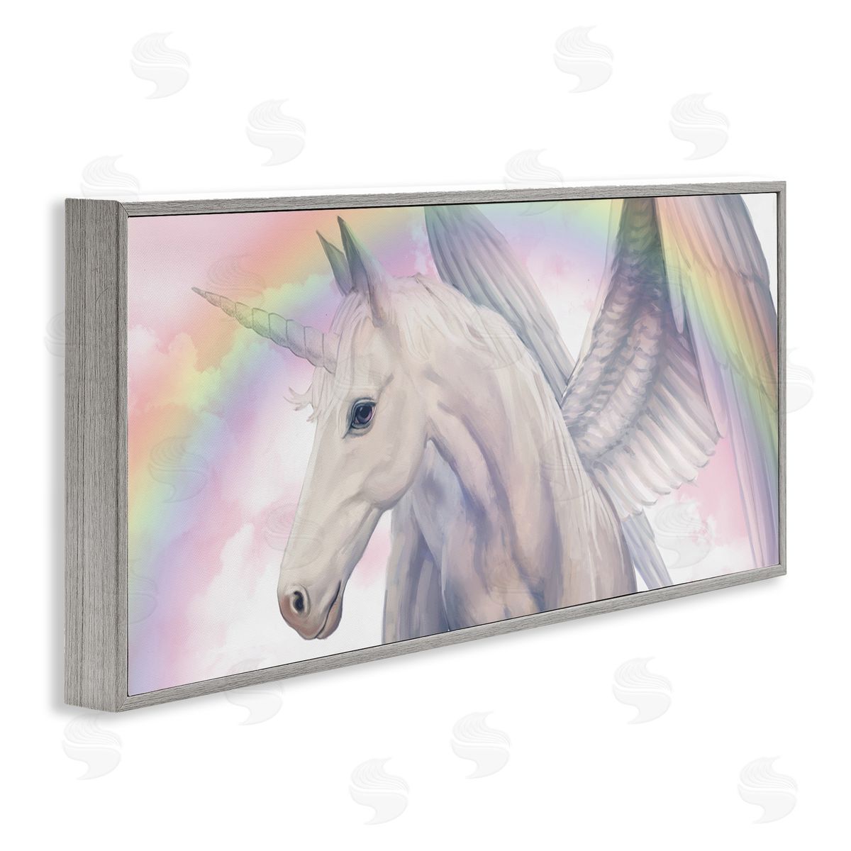 Ziwei Li Magical Pegasus Beautiful Pink Clouds Soft Rainbow