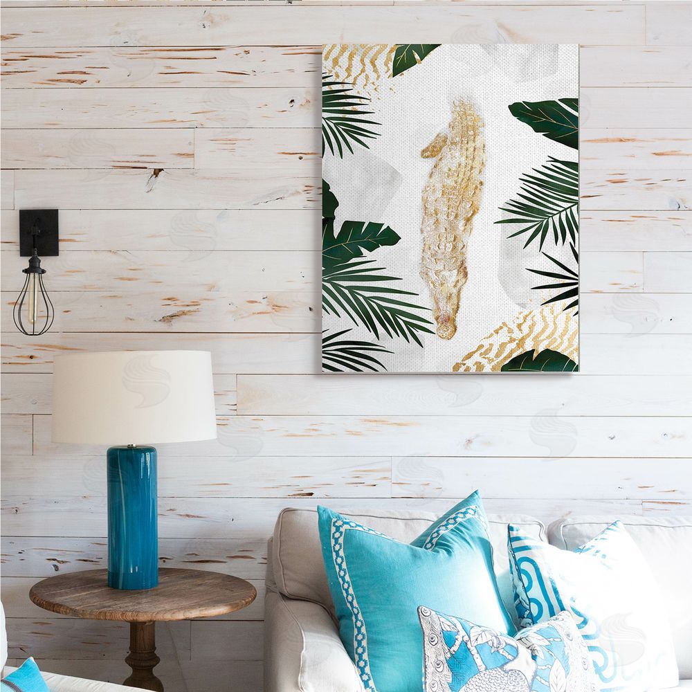 Ziwei Li Avante-Garde Alligator Tropical Milky White Jungle River