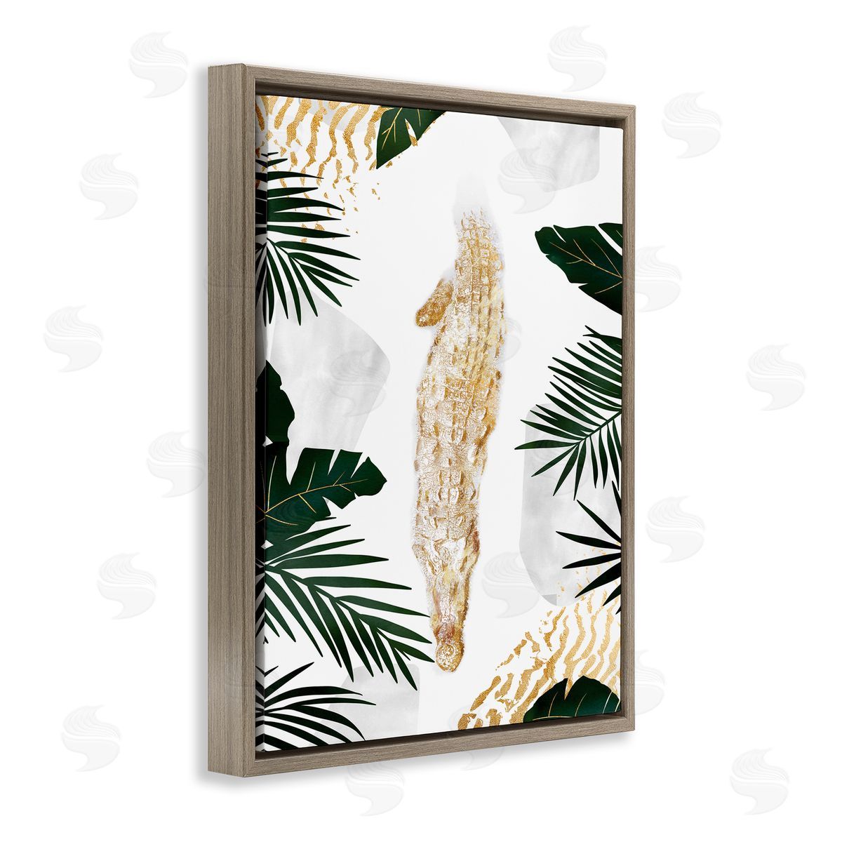 Ziwei Li Avante-Garde Alligator Tropical Milky White Jungle River