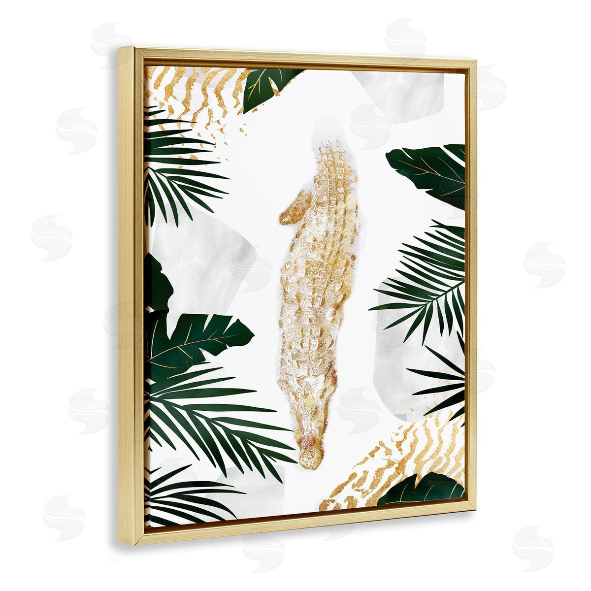 Ziwei Li Avante-Garde Alligator Tropical Milky White Jungle River