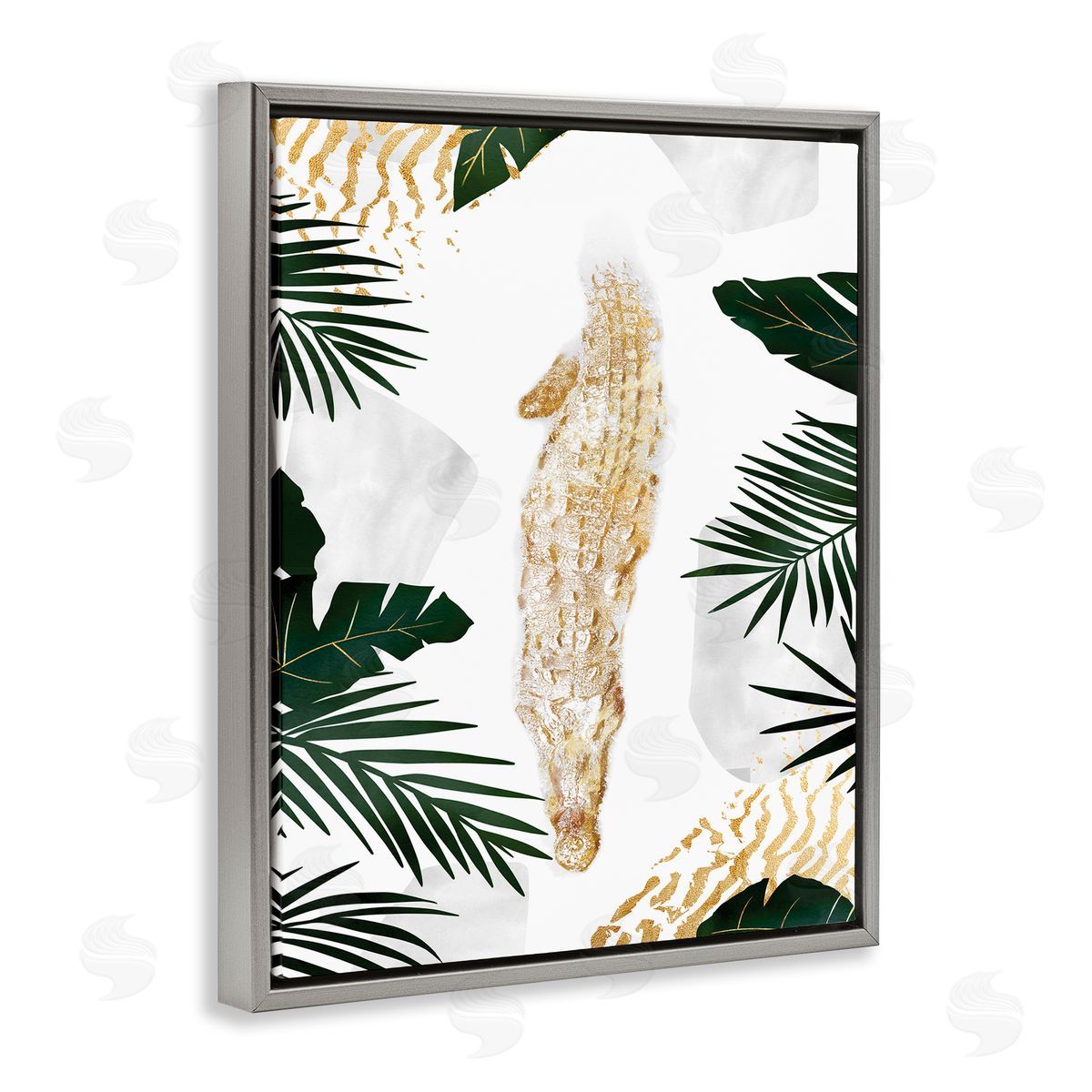 Ziwei Li Avante-Garde Alligator Tropical Milky White Jungle River