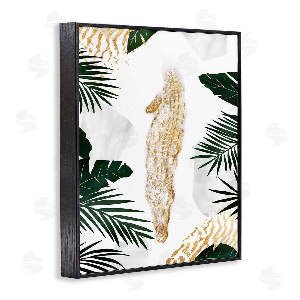 Ziwei Li Avante-Garde Alligator Tropical Milky White Jungle River