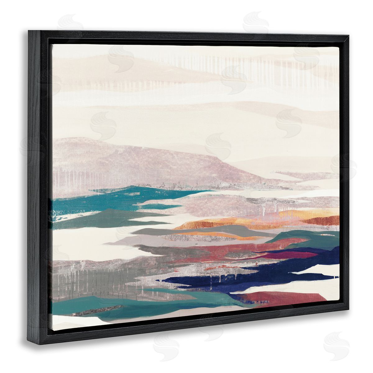 Liz Jardine Abstract Valley Landscape Pastel Pop Hills