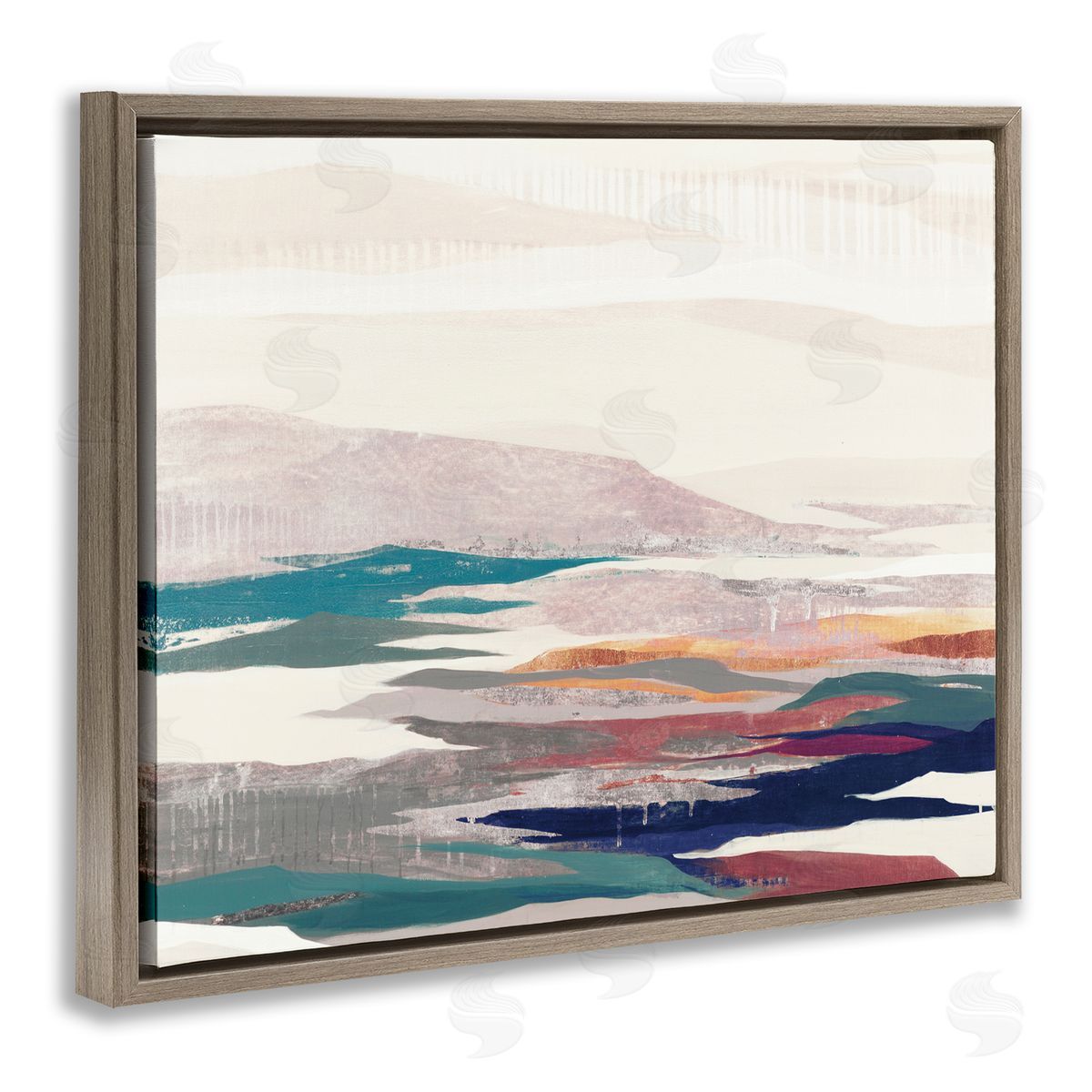 Liz Jardine Abstract Valley Landscape Pastel Pop Hills