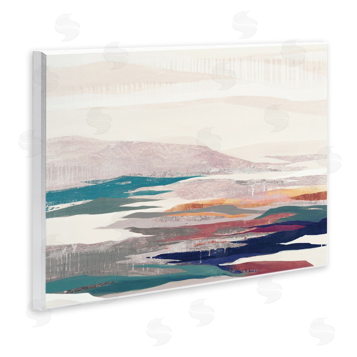 Liz Jardine Abstract Valley Landscape Pastel Pop Hills