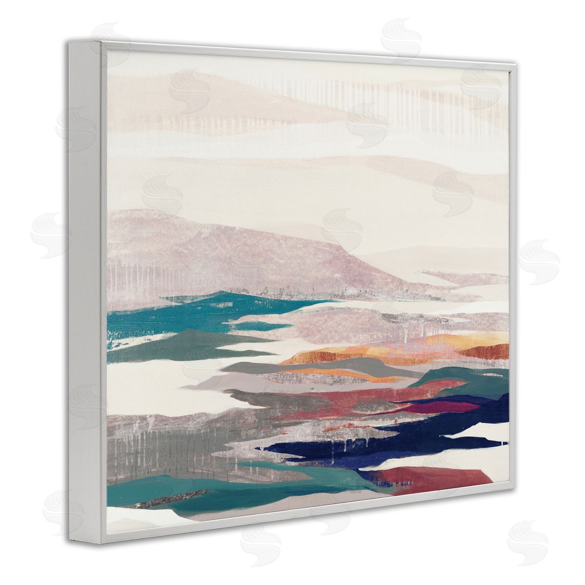 Liz Jardine Abstract Valley Landscape Pastel Pop Hills