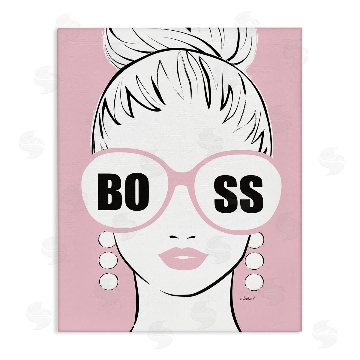 Martina Pavlova Boss Phrase Sunglasses Glam Female Pink Fashion