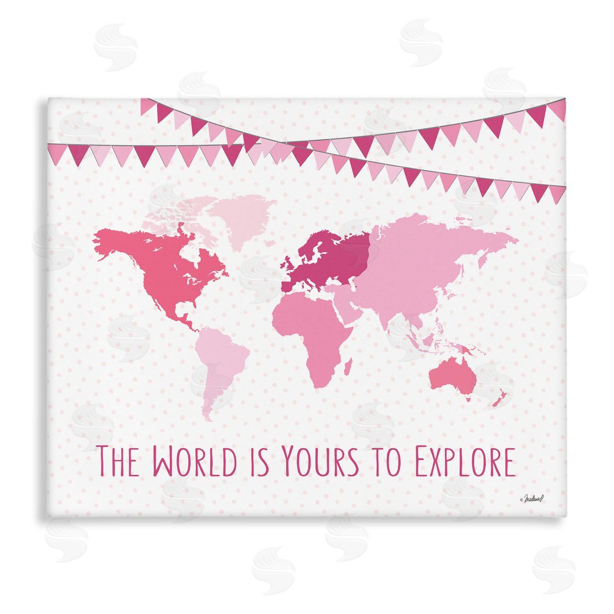 Martina Pavlova World Is Yours to Explore Motivational World Map