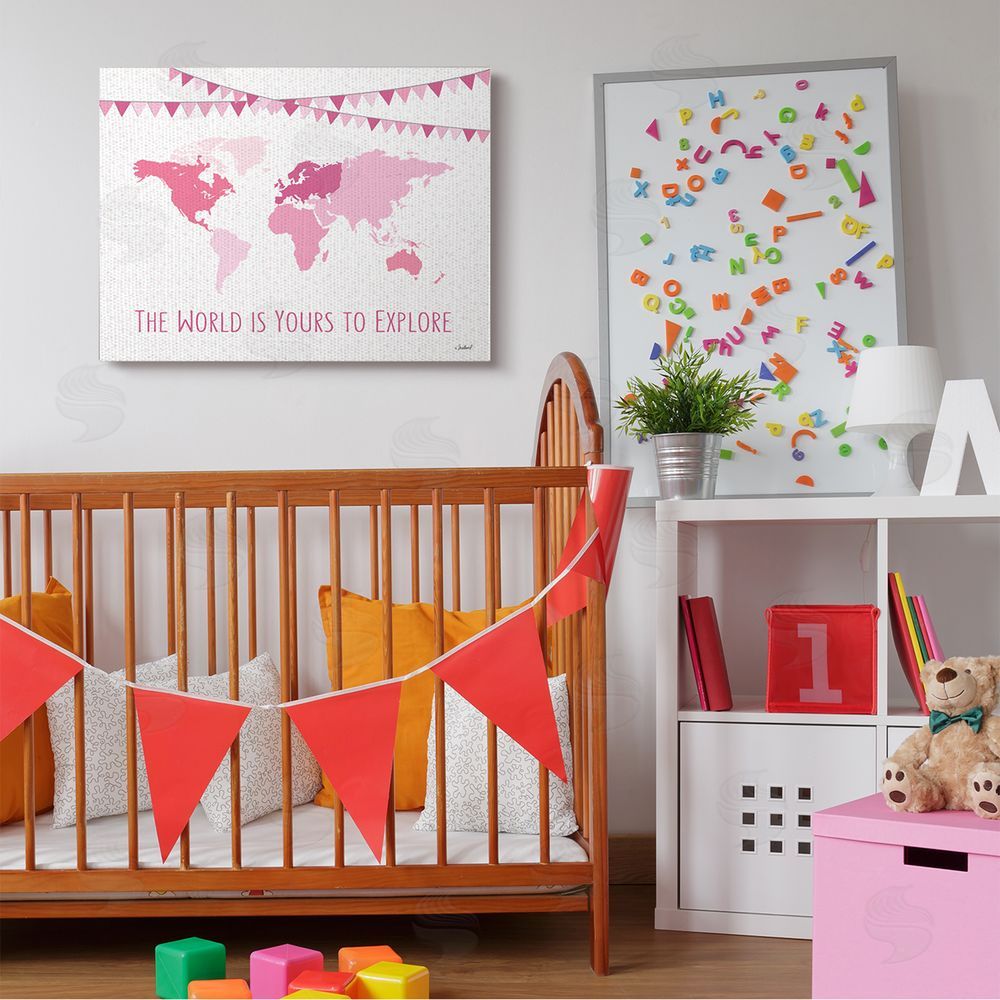 Martina Pavlova World Is Yours to Explore Motivational World Map