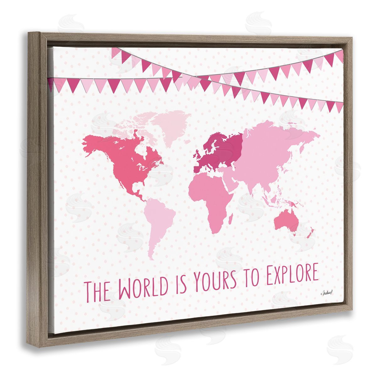 Martina Pavlova World Is Yours to Explore Motivational World Map