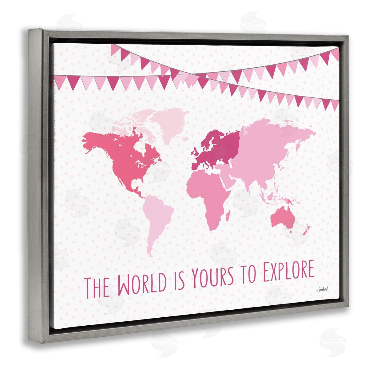 Martina Pavlova World Is Yours to Explore Motivational World Map