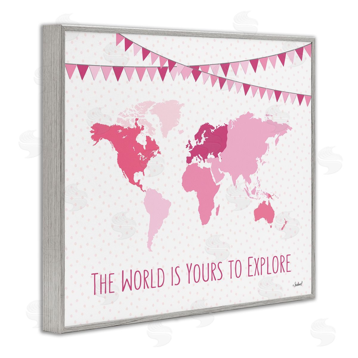 Martina Pavlova World Is Yours to Explore Motivational World Map