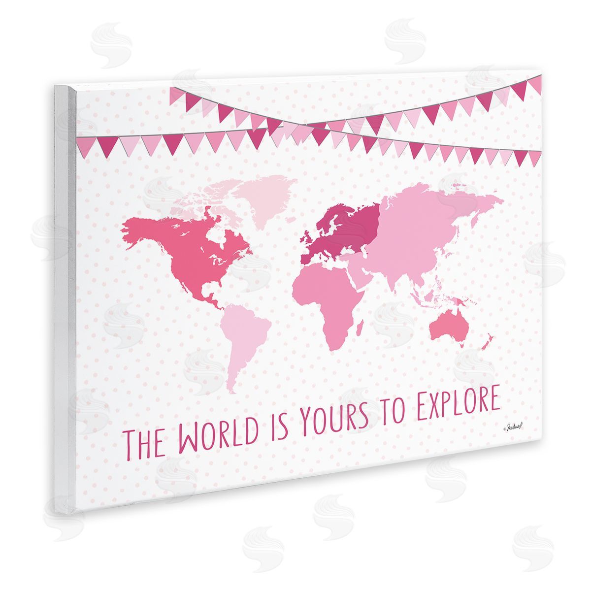 Martina Pavlova World Is Yours to Explore Motivational World Map