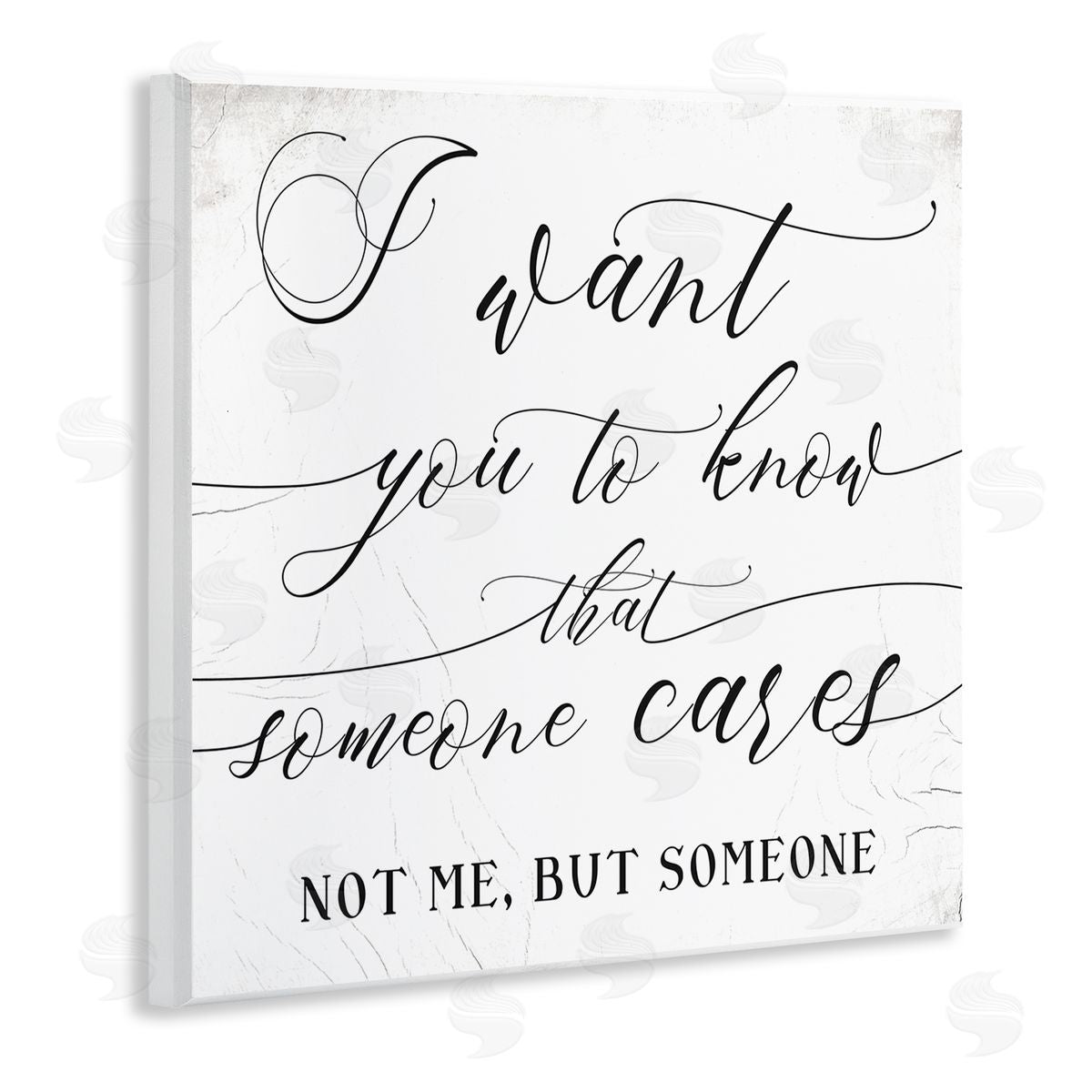 Stupell Studio Know that Someone Cares Quote Humorous Friendship Wooden Wall Plaque Art Print