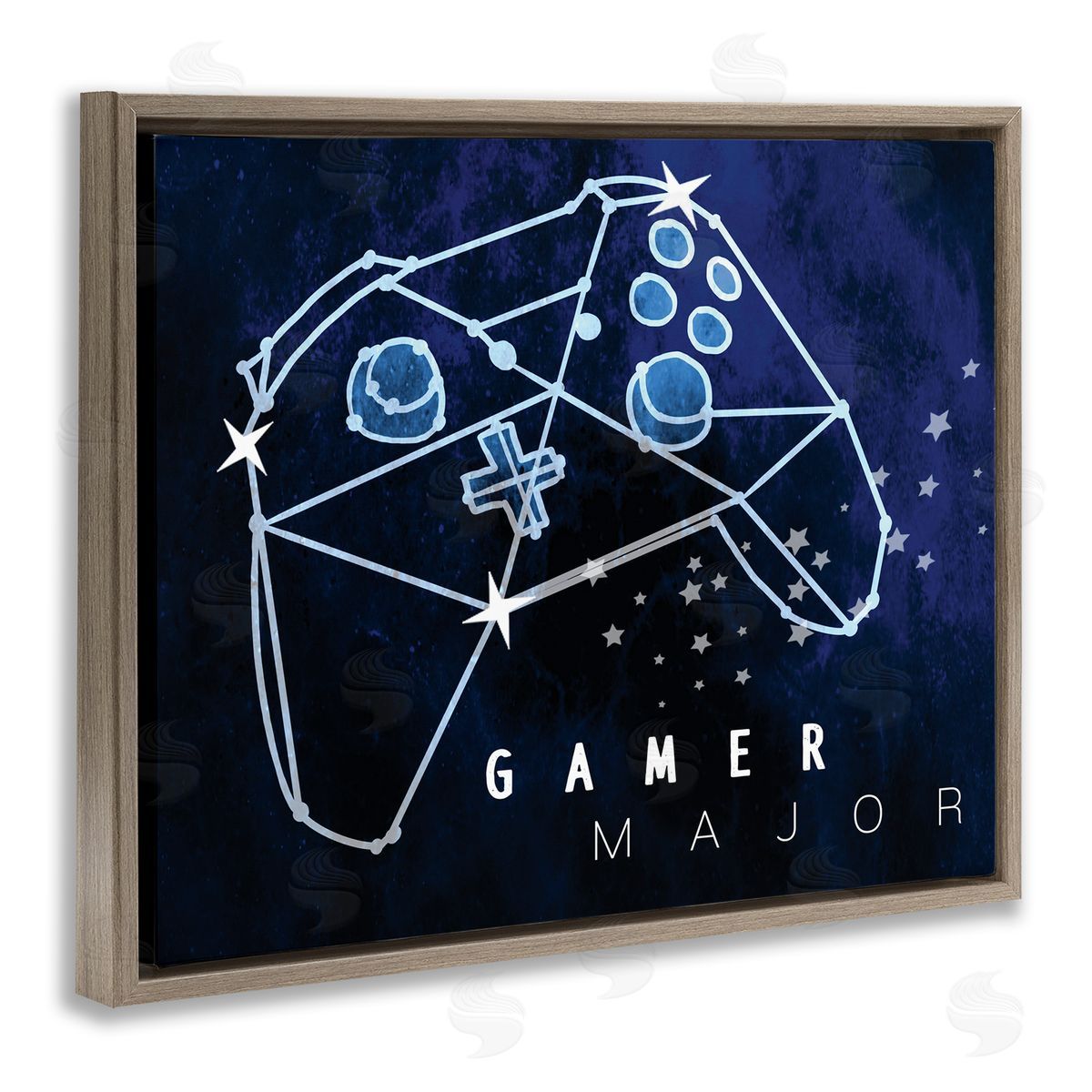 Stupell Studio Gamer Major Phrase Controller Constellation Outer Space
