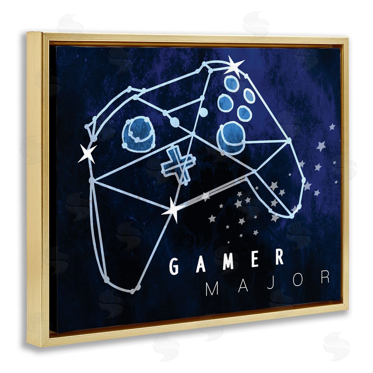 Stupell Studio Gamer Major Phrase Controller Constellation Outer Space