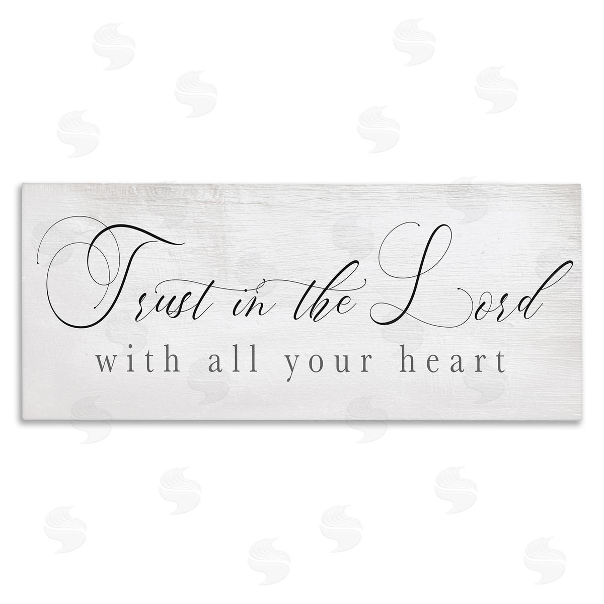 Stupell Studio Trust In The Lord Phrase Uplifting Rustic Sentiments