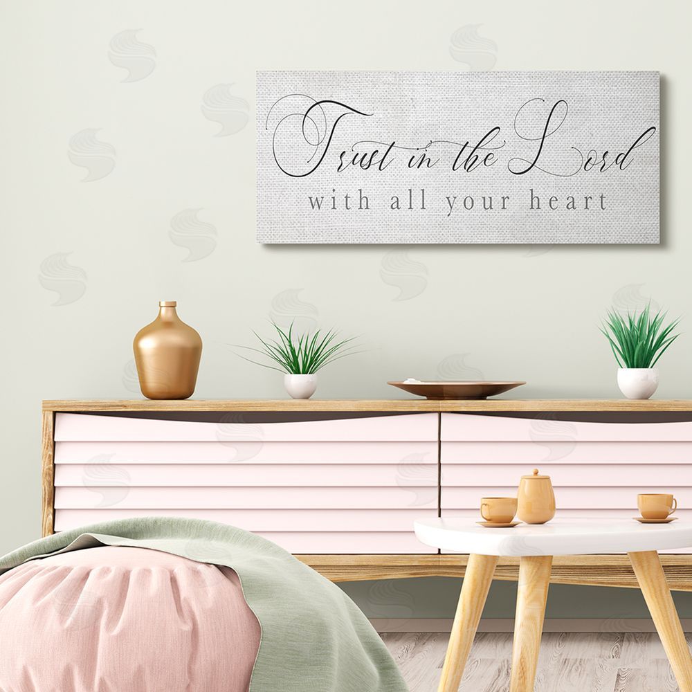 Stupell Studio Trust In The Lord Phrase Uplifting Rustic Sentiments