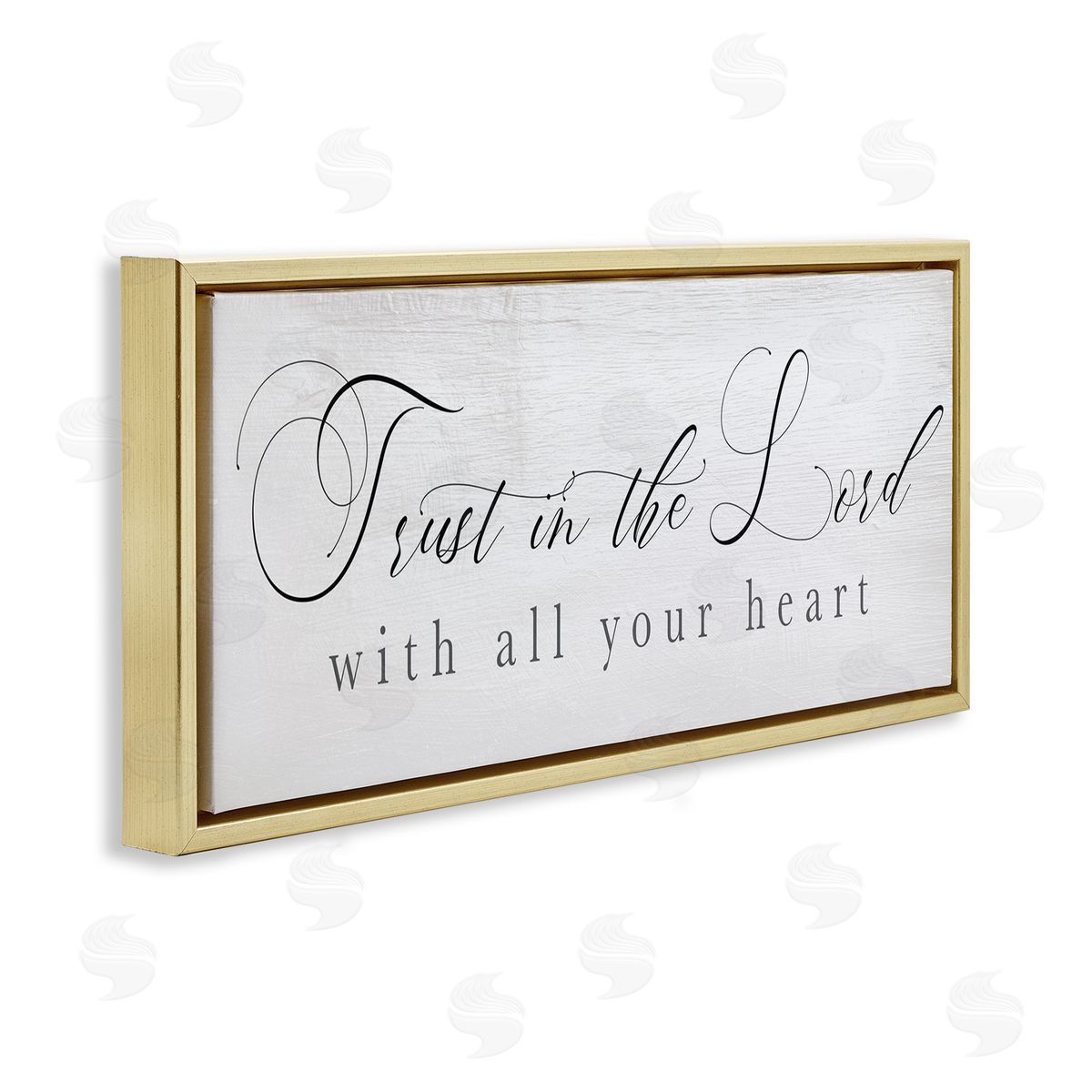 Stupell Studio Trust In The Lord Phrase Uplifting Rustic Sentiments