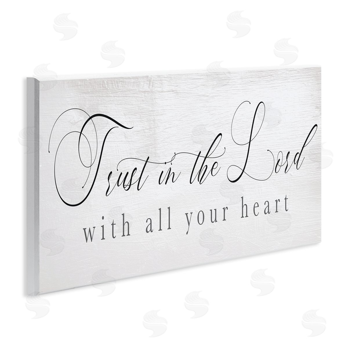 Stupell Studio Trust In The Lord Phrase Uplifting Rustic Sentiments