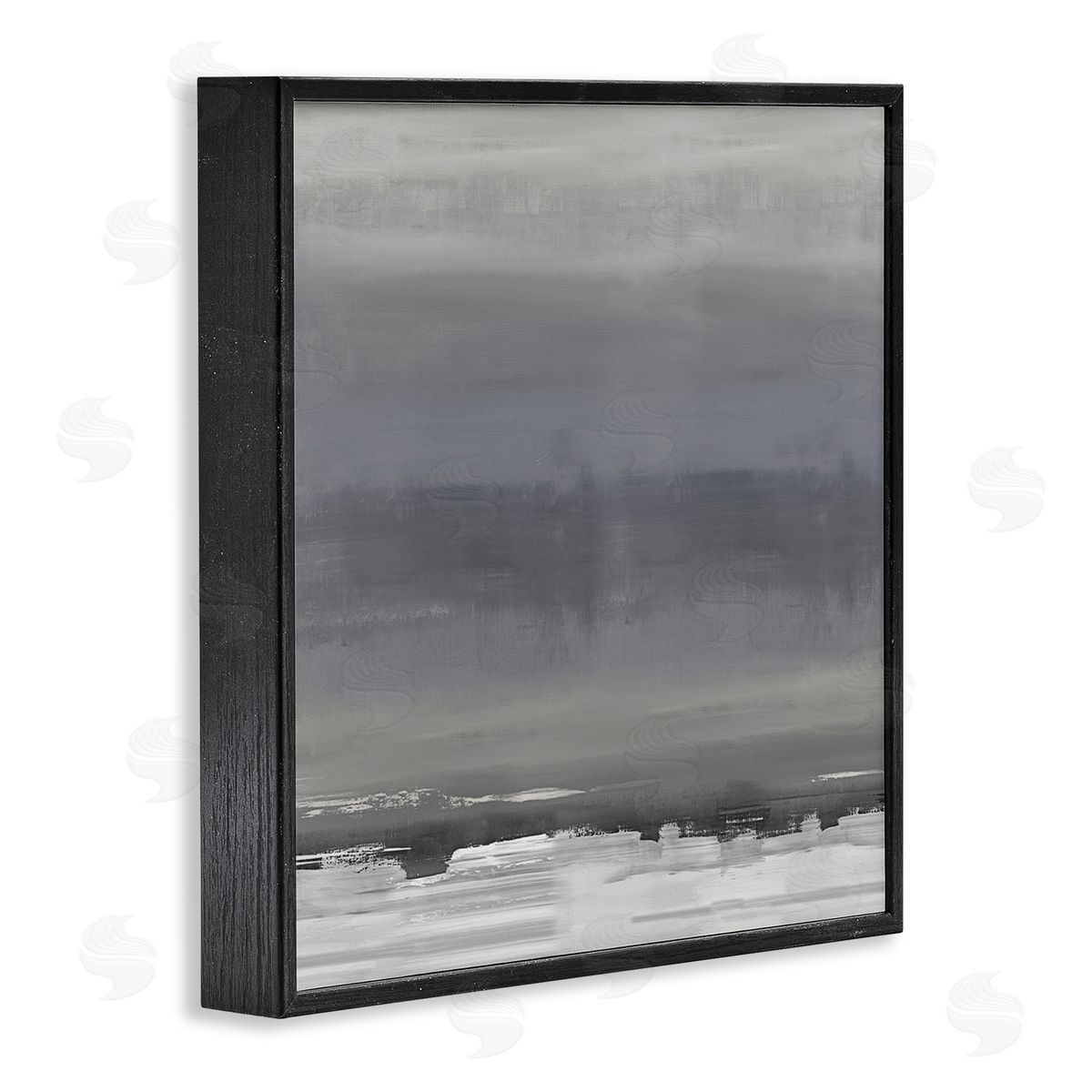 Rachel Springer Abstract Greyscale Avante-Garde Industrial Landscape Black Framed Glicee Wall Art Print