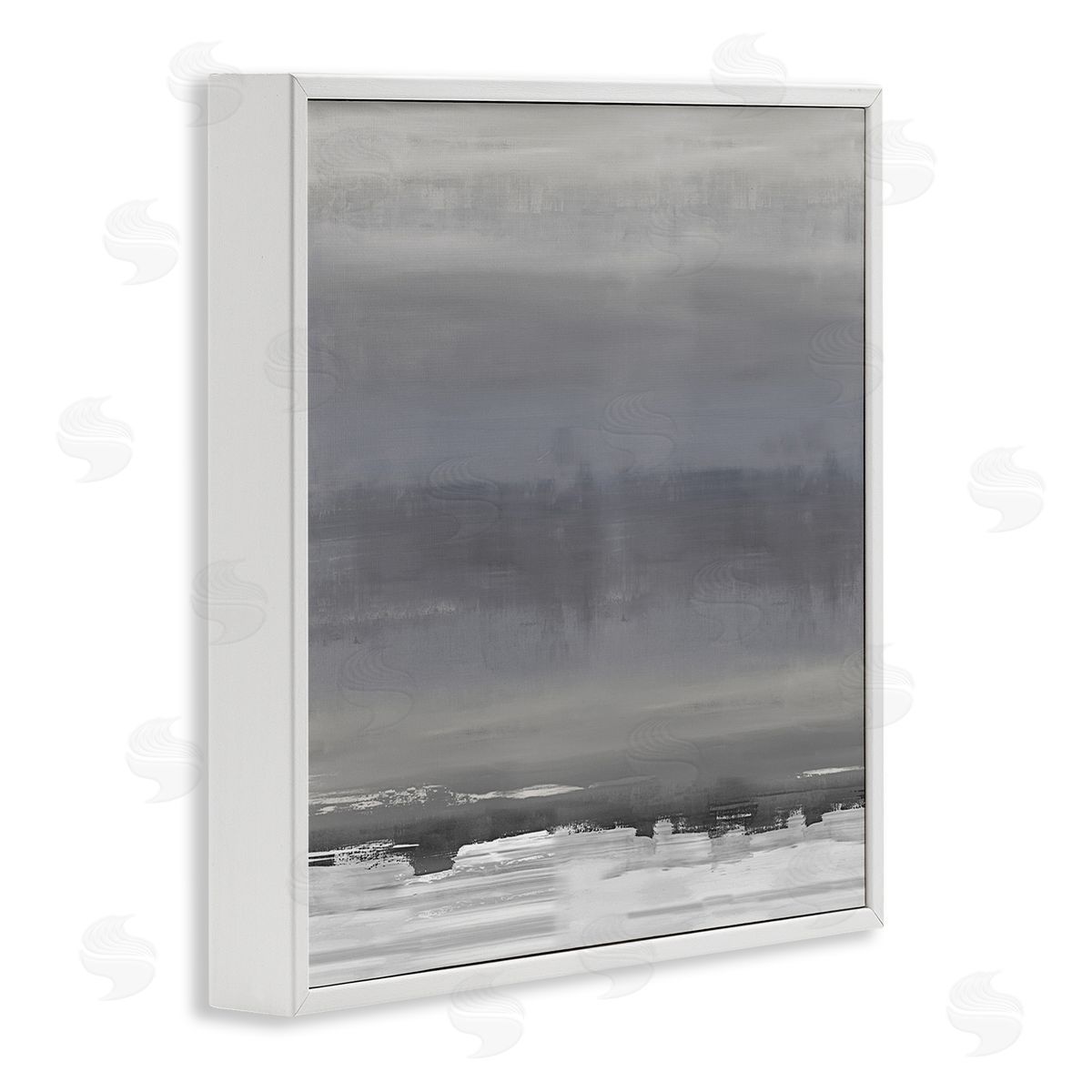 Rachel Springer Abstract Greyscale Avante-Garde Industrial Landscape White Framed Glicee Wall Art Print