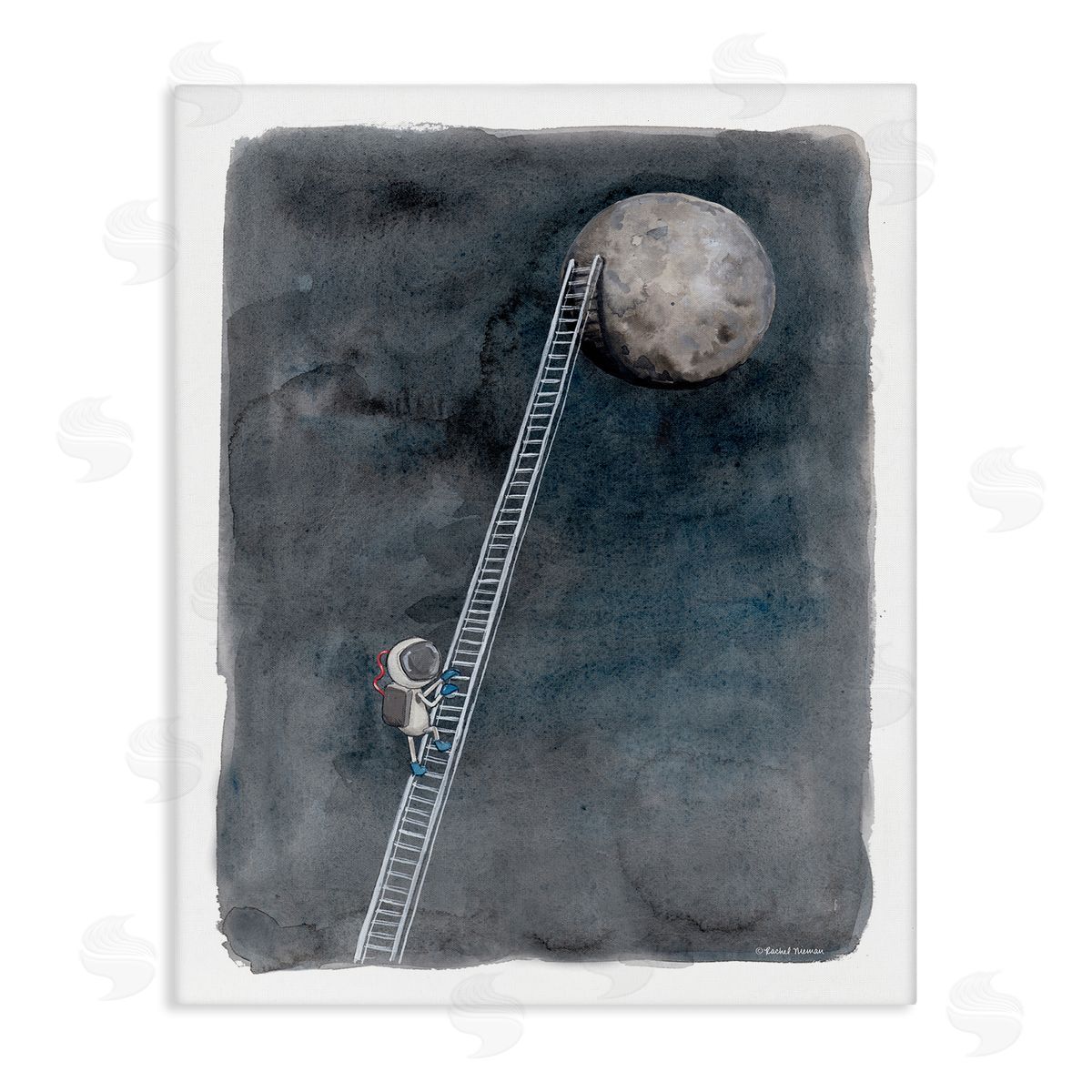 Rachel Nieman Astronaut Ladder To Moon Humorous Space Exploration
