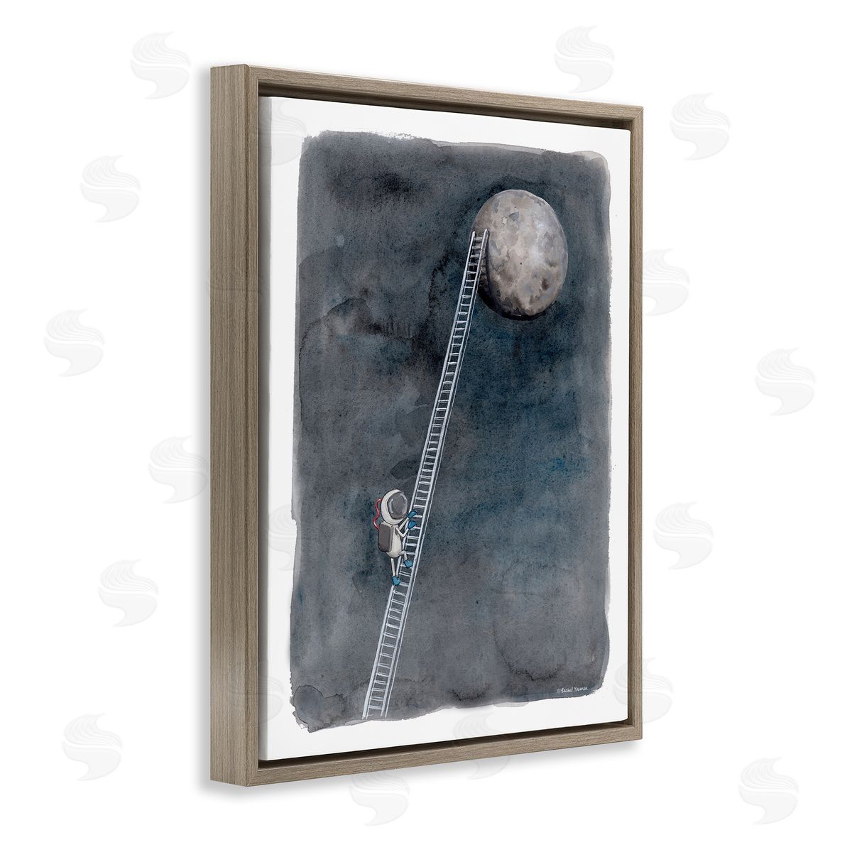 Rachel Nieman Astronaut Ladder To Moon Humorous Space Exploration