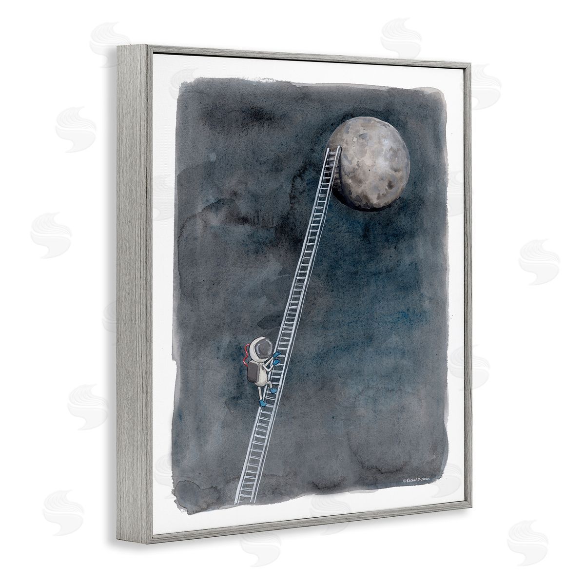 Rachel Nieman Astronaut Ladder To Moon Humorous Space Exploration