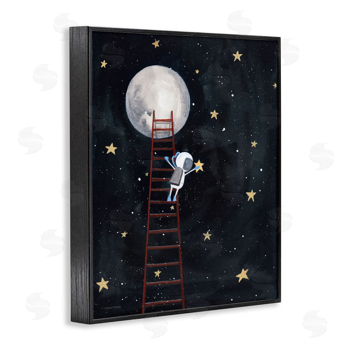 Rachel Nieman Astronaut Hanging Stars Outer Space Ladder to Moon