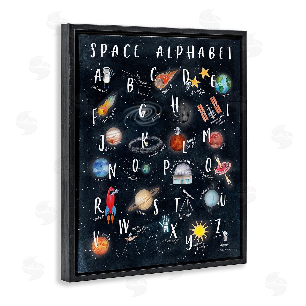 Rachel Nieman Space Alphabet Playful Big Dipper Earth Galaxy