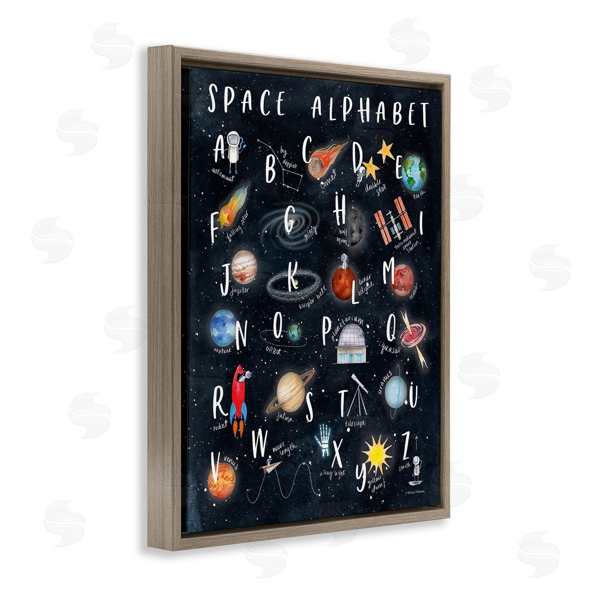 Rachel Nieman Space Alphabet Playful Big Dipper Earth Galaxy