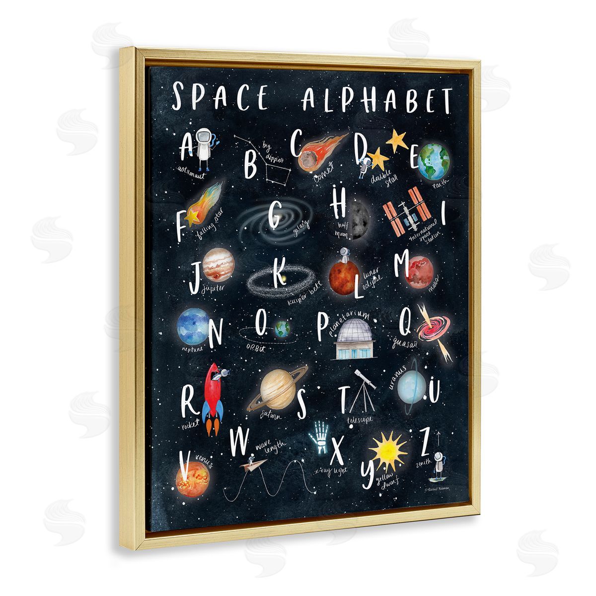 Rachel Nieman Space Alphabet Playful Big Dipper Earth Galaxy