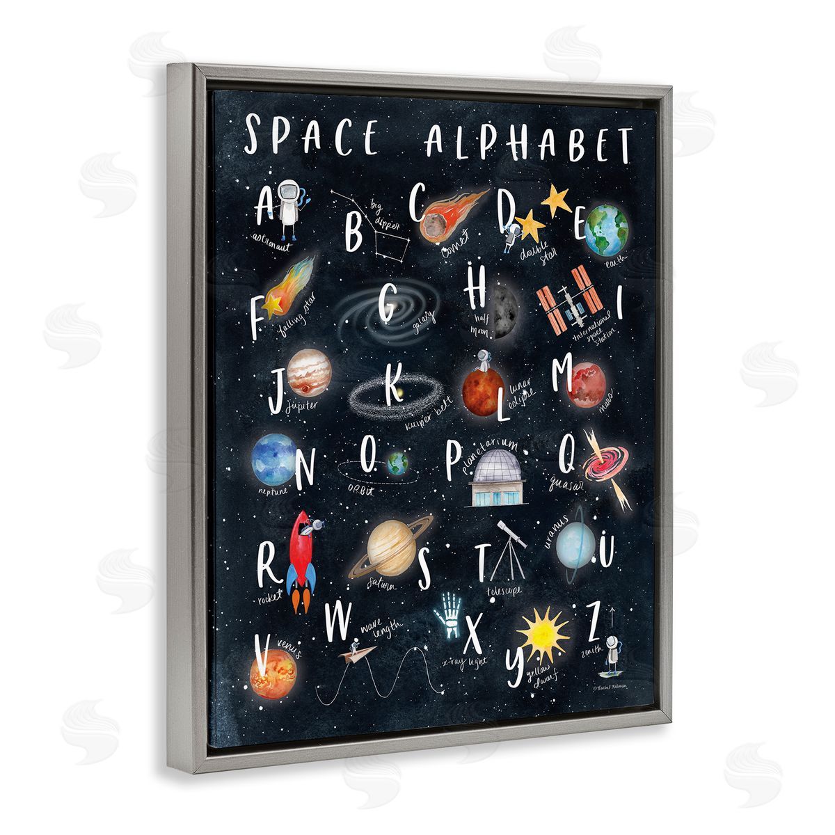 Rachel Nieman Space Alphabet Playful Big Dipper Earth Galaxy