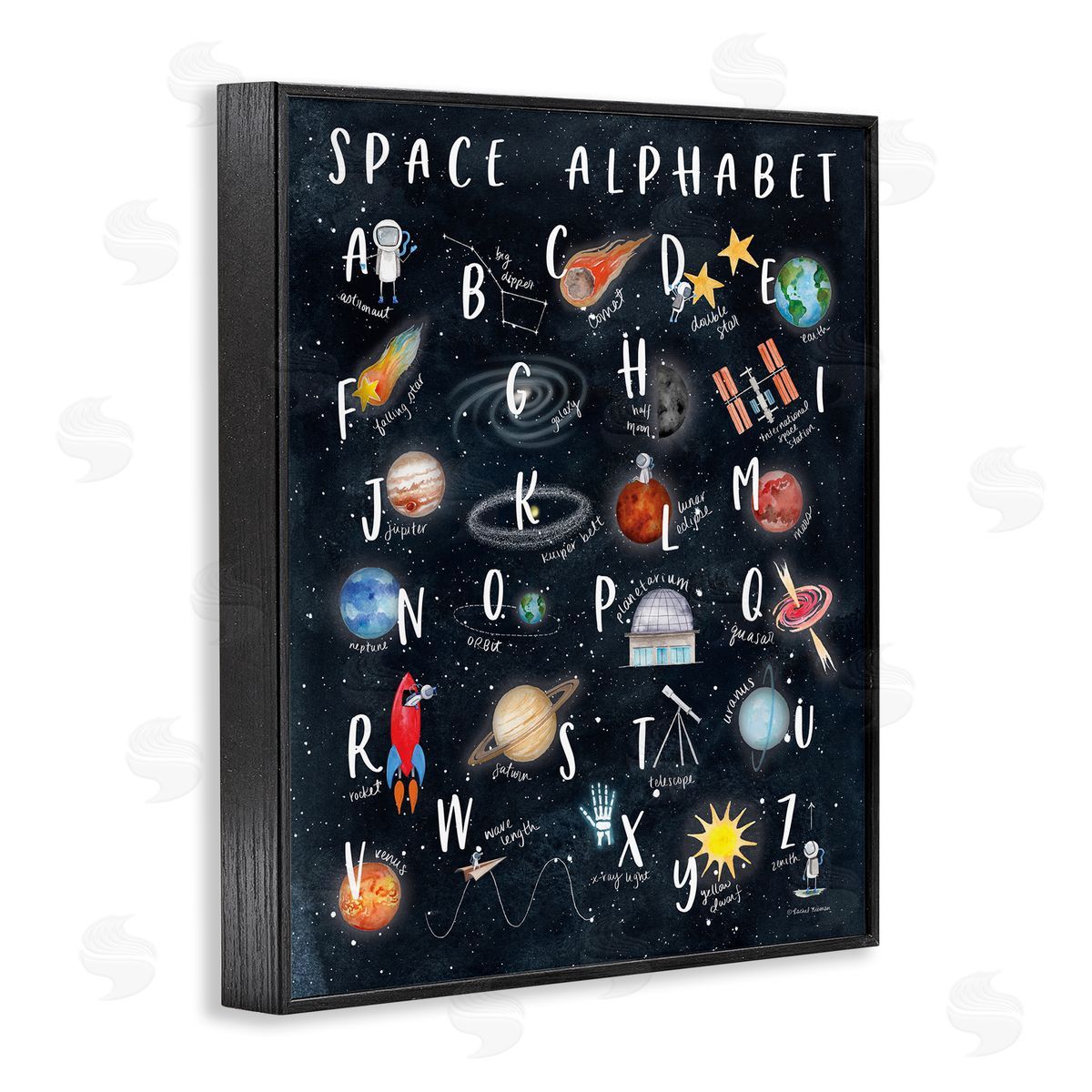Rachel Nieman Space Alphabet Playful Big Dipper Earth Galaxy