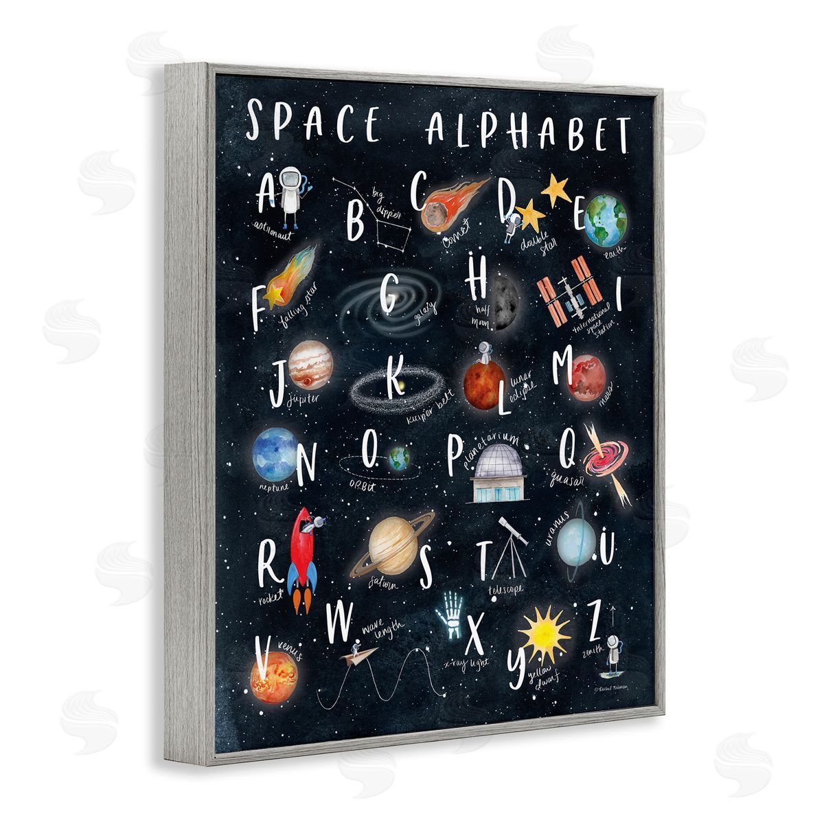 Rachel Nieman Space Alphabet Playful Big Dipper Earth Galaxy