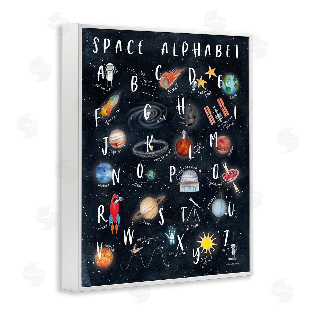 Rachel Nieman Space Alphabet Playful Big Dipper Earth Galaxy