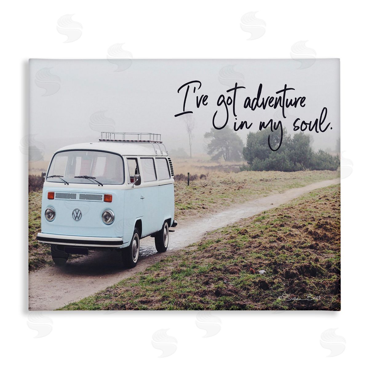 Susan Ball Adventure In My Soul Phrase Retro Bus Road