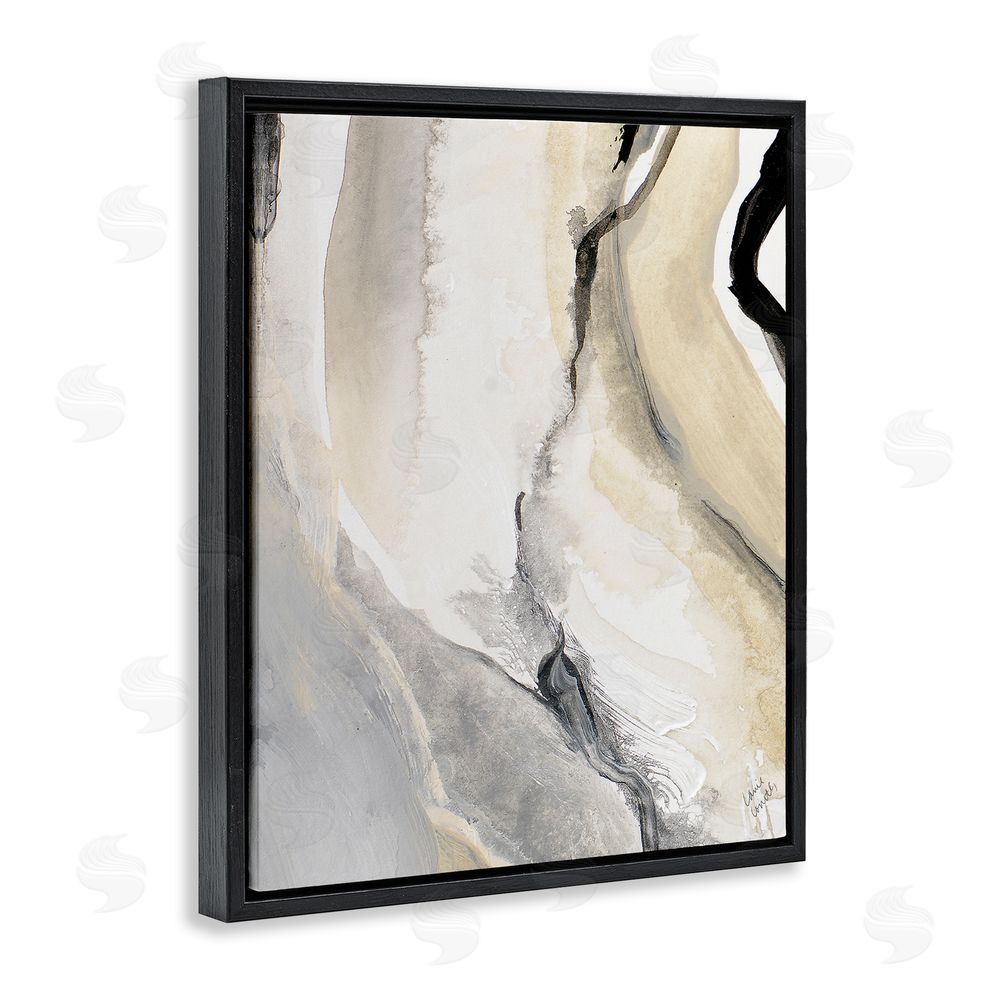 Lanie Loreth Abstract Paint Strokes Fluid Beige Movement