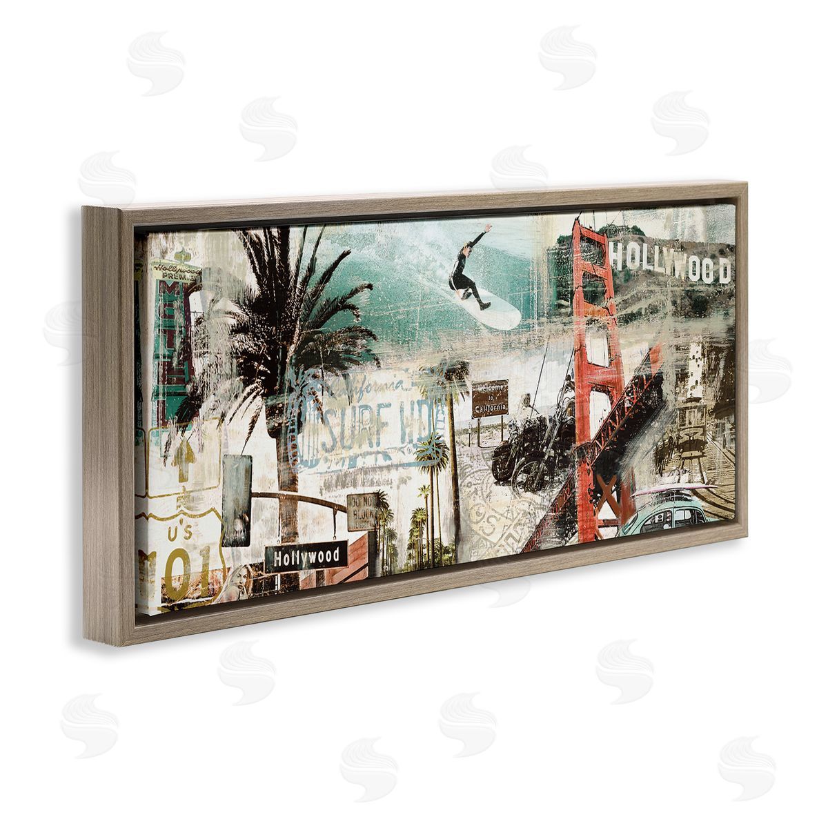 Tyler Burke Vintage California Collage Urban City Landmarks